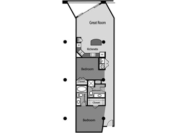 2 beds, 2 baths, 1,168 sqft, $2,189