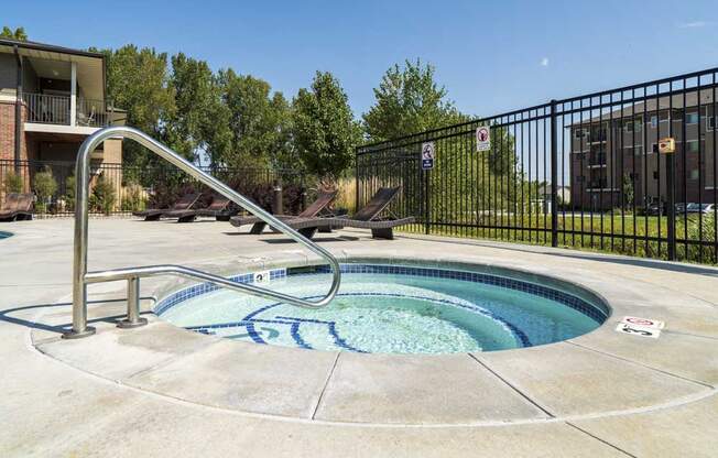 Hot tub at Villas of Omaha in northwest Omaha NE 68116