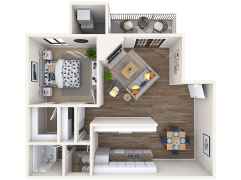 1 bed, 1 bath, 679 sqft, $1,715