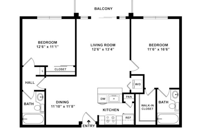 2 beds, 2 baths, 910 sqft, $3,751