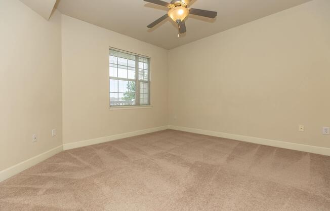 a room with a wood floor