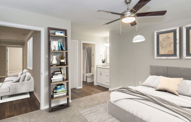 Fairgate Apartments Raleigh NC Bedroom Fan