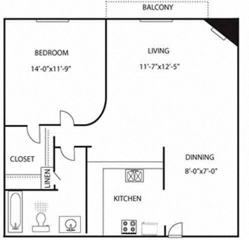 1 bed, 1 bath, $2,235