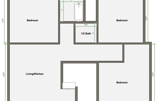 3 beds, 1.5 baths, 1,650 sqft, $1,250, Unit 35