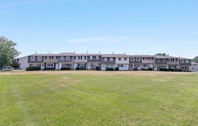 The front of our townhomes