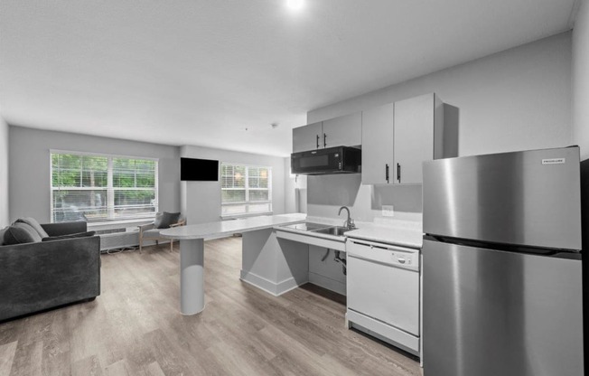 Studio Domain Apartments in Austin, Texas Model Kitchen