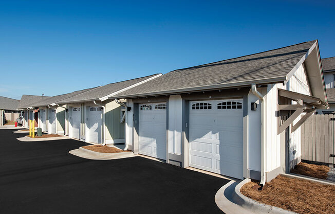 detached garages at the cottages