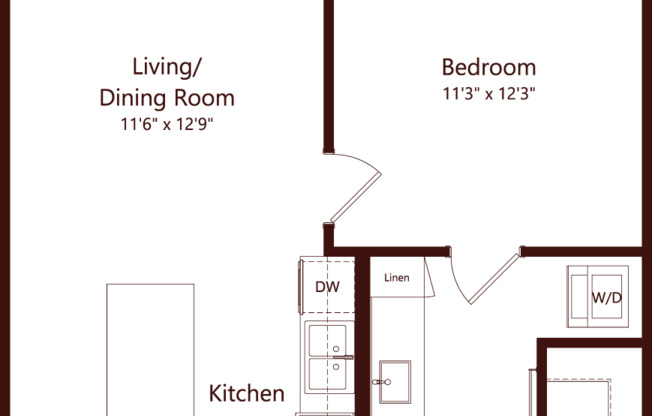 1 bed, 1 bath, 672 sqft, $1,526, Unit 2210