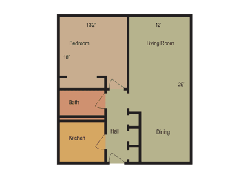 1 bed, 1 bath, 730 sqft, $1,320