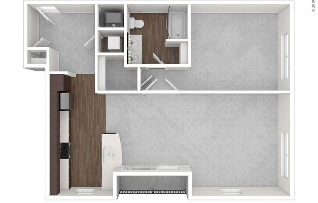 1 bed, 1 bath, 852 sqft, $1,480