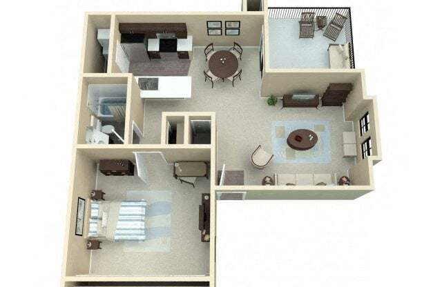 1 bed, 1 bath, 821 sqft, $3,045
