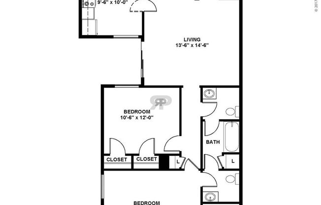 2 beds, 2 baths, 864 sqft, $915