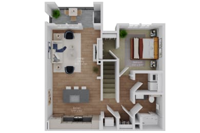 1 bed, 1 bath, 867 sqft, $1,590