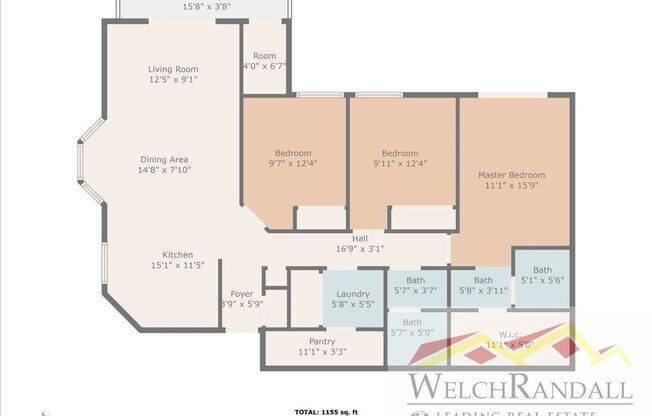 3 beds, 2 baths, $1,995, Unit # #D 9