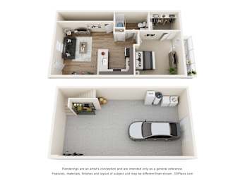 1 bed, 1 bath, 760 sqft, $1,319