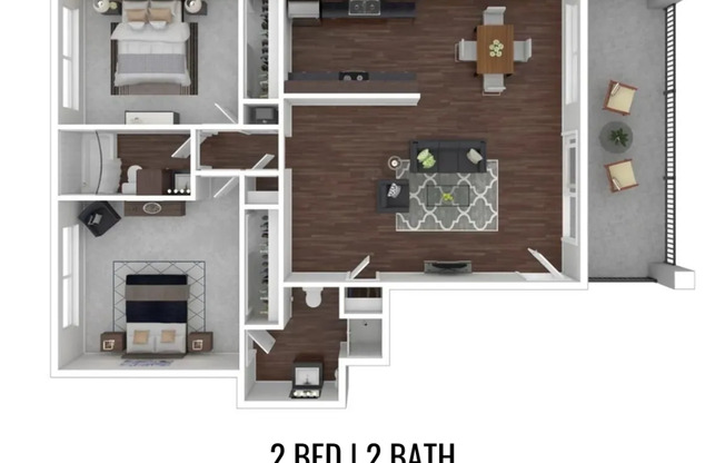 2 beds, 2 baths, 1,000 sqft, $2,895, Unit D40