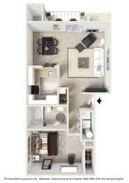 1 bed, 1 bath, 691 sqft, $1,784
