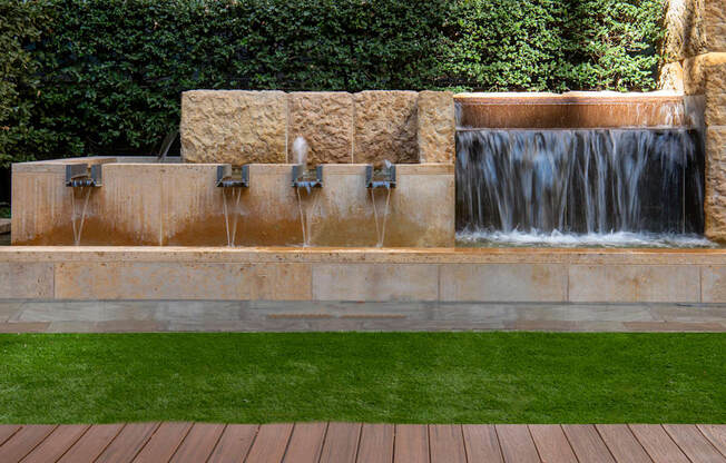 Photo of fountain in the courtyard