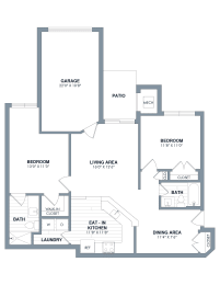 2 beds, 2 baths, 1,130 sqft, $2,273