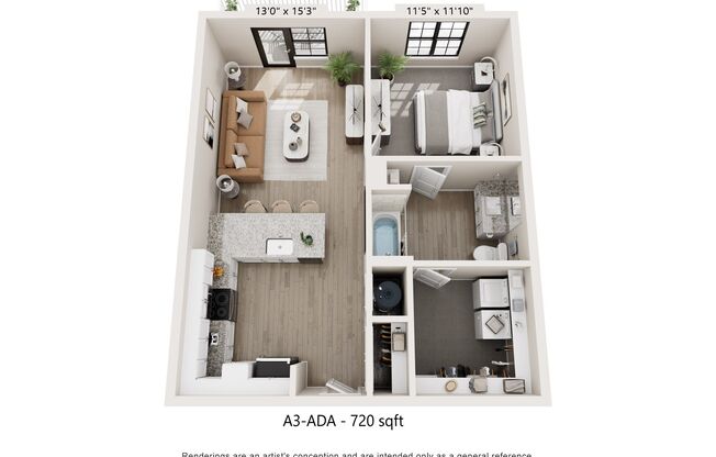 1 bed, 1 bath, 720 sqft, $1,775, Unit 5808103