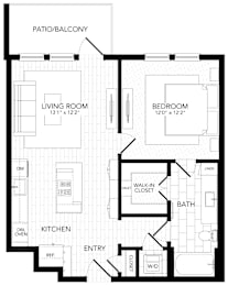 1 bed, 1 bath, 757 sqft, $2,607