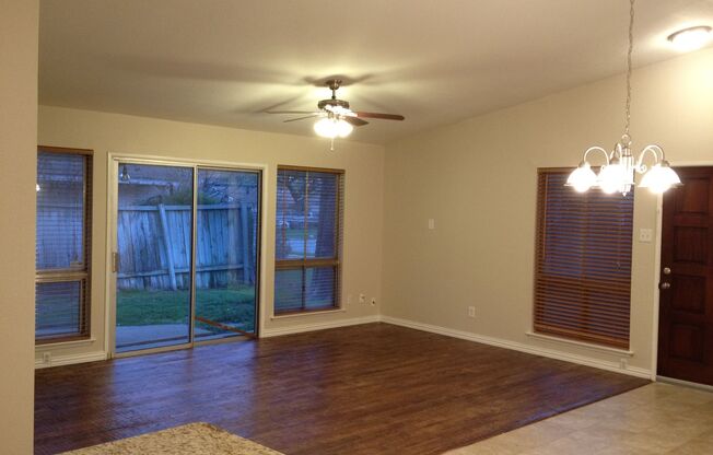 3 Bed, 2 Bath. Hardwood floors, quartz countertops, stainless steel appliances.