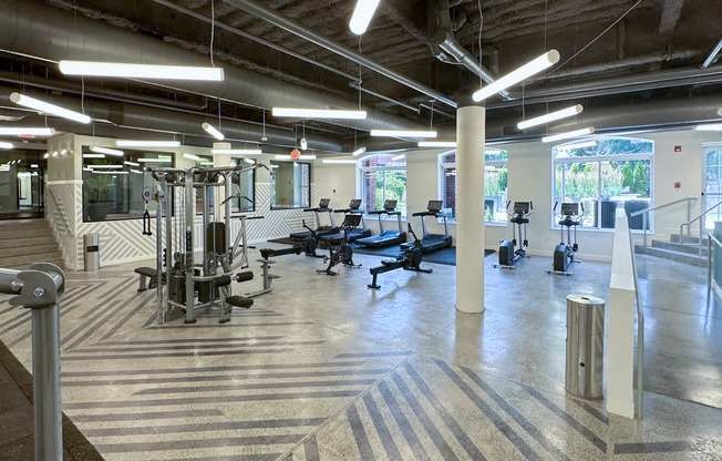 Fitness Center with Cardio and Free Weights