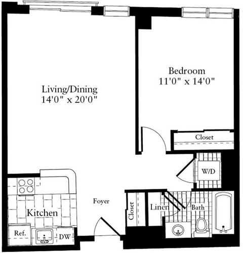 1 bed, 1 bath, 731 sqft, $2,795, Unit 0737