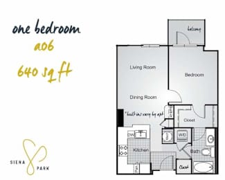 1 bed, 1 bath, 640 sqft, $1,941