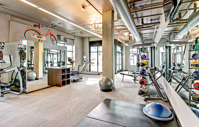 Community Fully Equipped Fitness Center at Link Apartments in Seattle WA, 98126