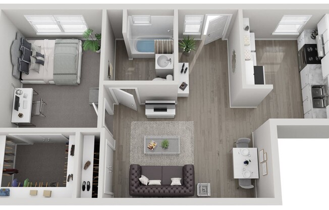 1 bed, 1 bath, 529 sqft, $1,200