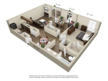 1 bed, 1 bath, 900 sqft, $1,598