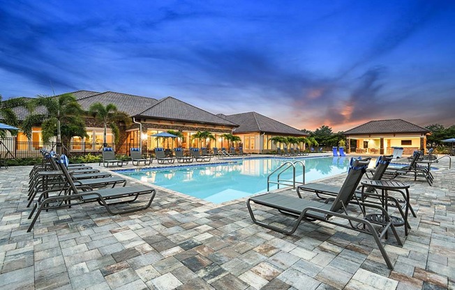 Twilight Pool View at The Oasis at Cypress Woods, Fort Myers, 33966