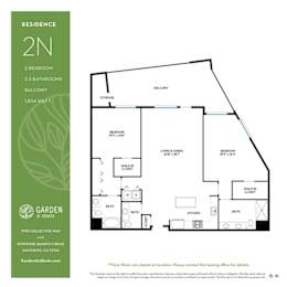 2 beds, 2 baths, 1,834 sqft, $5,240