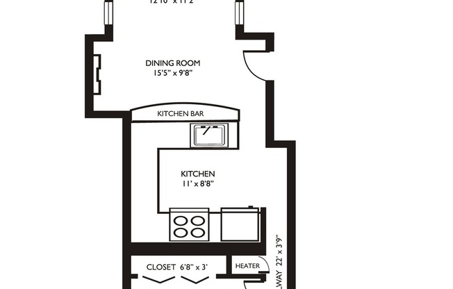 1 bed, 1 bath, 402 sqft, $1,735, Unit 1460-G9