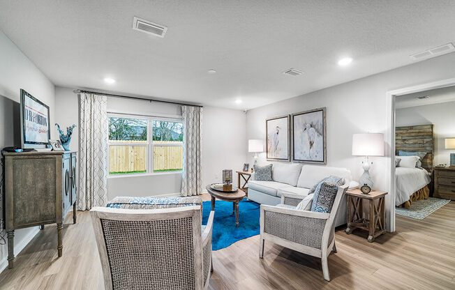 Living Room With Window at Rock Ridge, Pensacola, FL, 32526