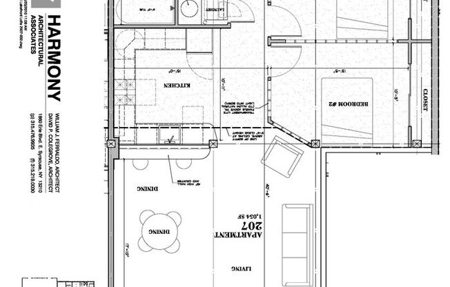 2 beds, 1 bath, 1,054 sqft, $1,800, Unit 207