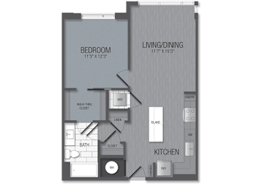 1 bed, 1 bath, 724 sqft, $2,123