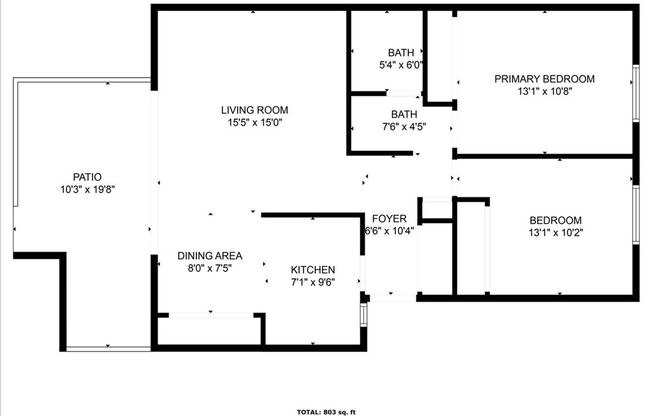 2 beds, 1 bath, 858 sqft, $2,900, Unit 14