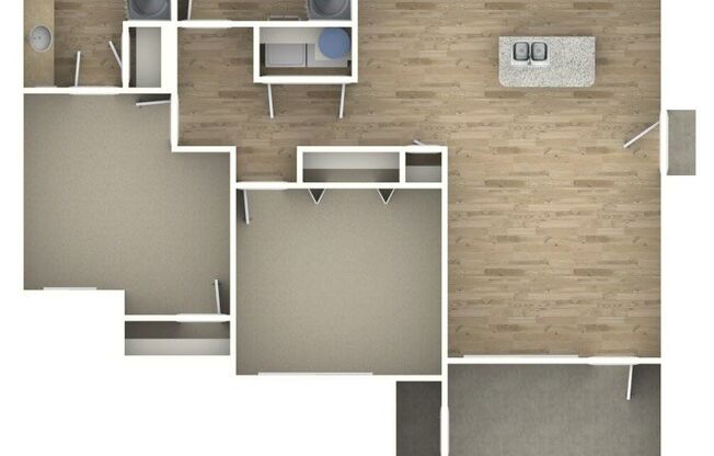 2 beds, 2 baths, 958 sqft, $1,012