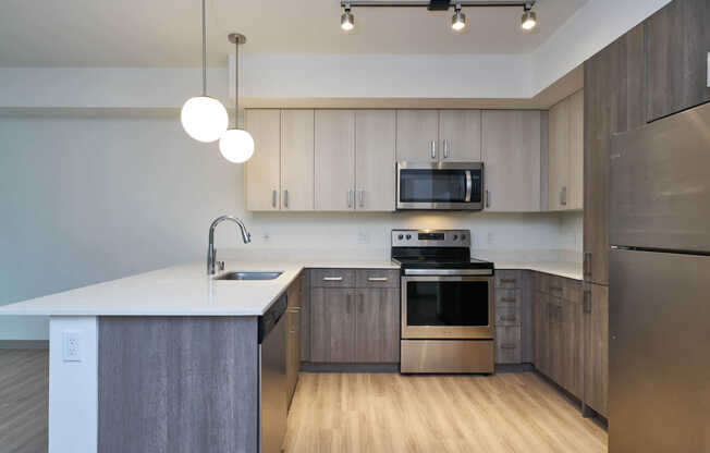 Kitchen with Stainless Steel Appliances