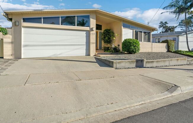 Single story view home overlooking Mission Bay!