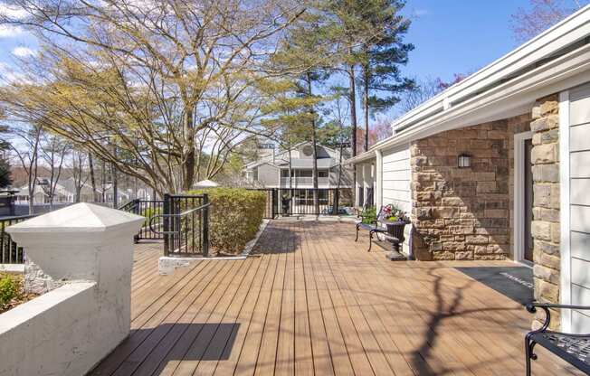2200 Big Creek Apartments in Roswell, GA photo of deck area