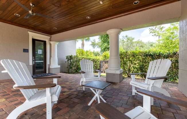 Outdoor Seating Area at Heritage Bay, Jensen Beach, FL