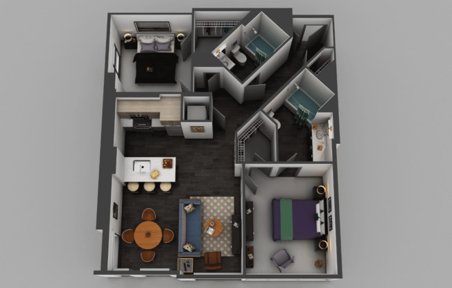 2 beds, 2 baths, 1,083 sqft, $2,955, Unit 2137