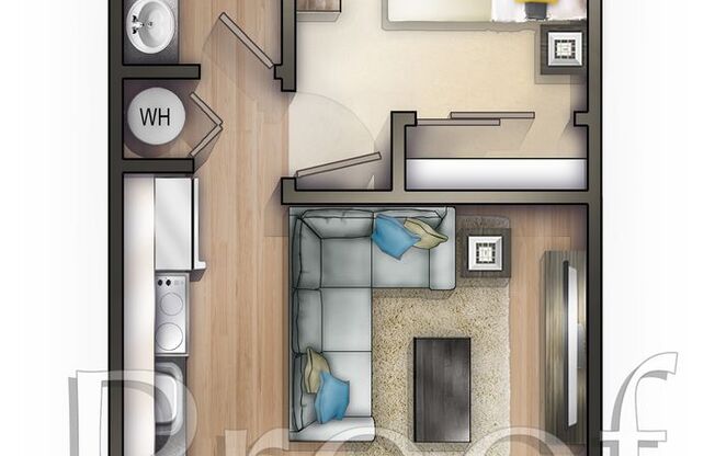 1 bed, 1 bath, 420 sqft, $1,299, Unit 31