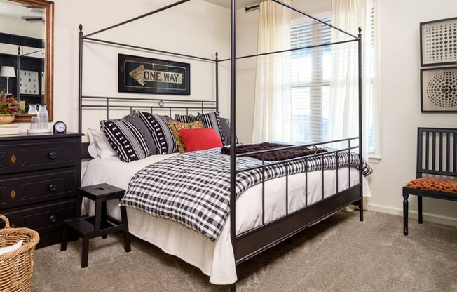 Walton RIdenour main bedroom model apartment