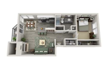 1 bed, 1 bath, 679 sqft, $1,591