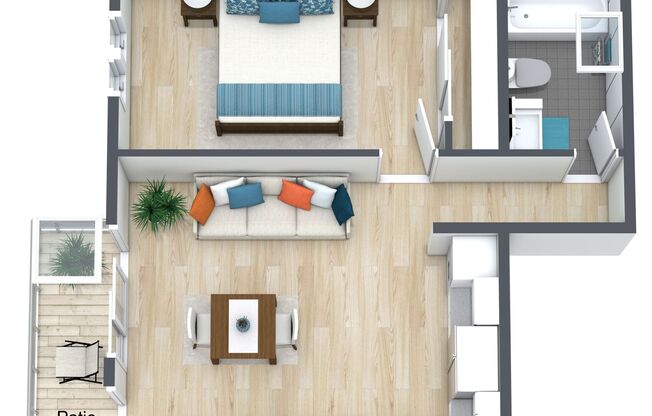 1 bed, 1 bath, 484 sqft, $2,395, Unit 4820-10