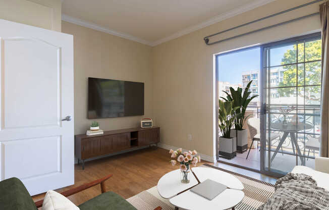 Living Room with Hard Surface Flooring